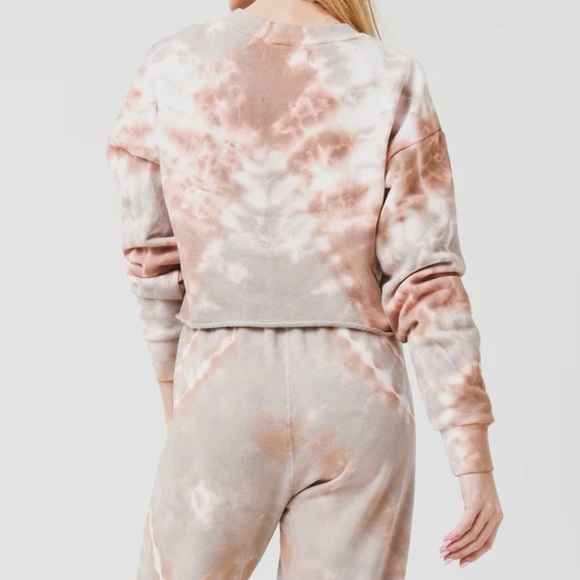 SPRWMN Cropped Logo Sweatshirt in Desert Dusk - Picture 3 of 4